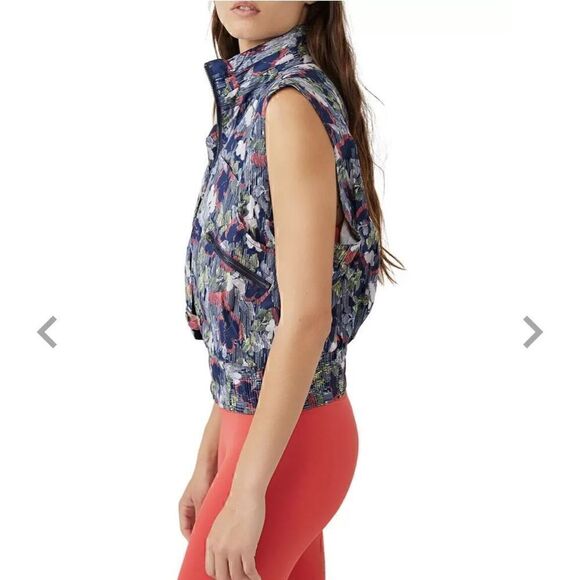 Free People Women's Multicolor Geometric Off The Grid Printed Vest Small - Picture 3 of 6